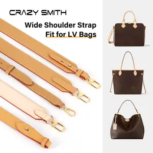 Genuine Leather Bag Strap Shoulder 24K Gold Straps Replacement Adjustable Long Belts Crossbody for Women & Girls Bag Accessories