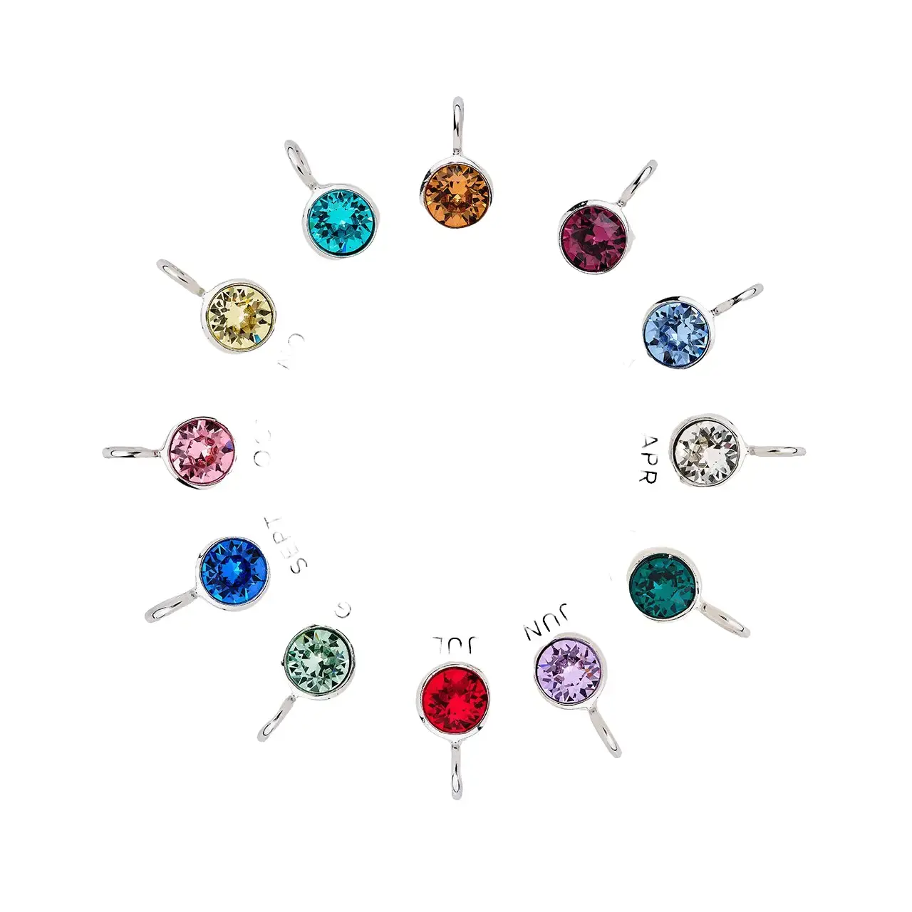 Buyer Choice Gold or Silver CZ Charm