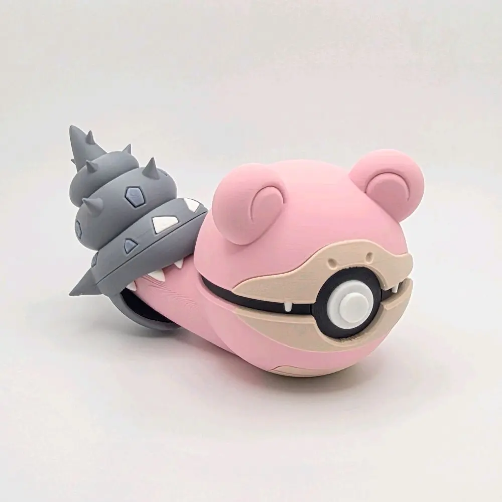 N3D Slowbro Themed Pokeball - The Card Guy Anime Design Collectible, Slowbro Print Display Item for Pokemon Fans