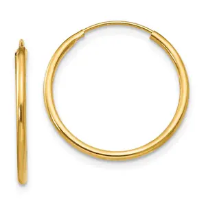 14k Madi K Endless Hoop Earrings (0.4 grams)