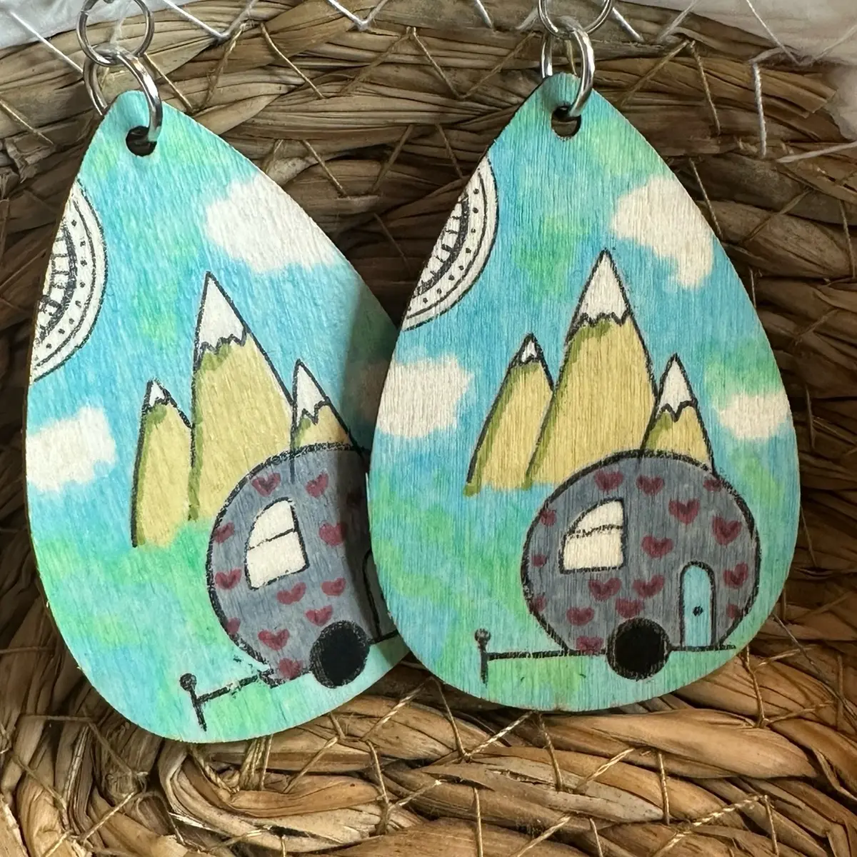 Stay Kind Be Kind Handmade Wooden Earrings - Just for Funsies Collection