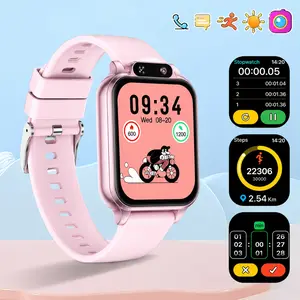 Kids Sports Tracker Smart Watch, Step Counter, 18 Interactive Games, Front Camera, Alarm, Flashlight, Calculator, Comfortable, Sweatproof, Gift Idea