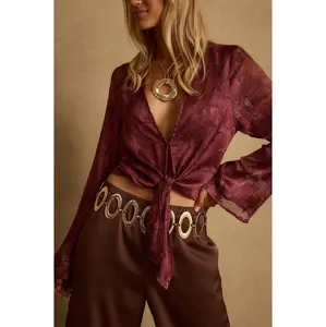 Waverly Mulberry Blouse