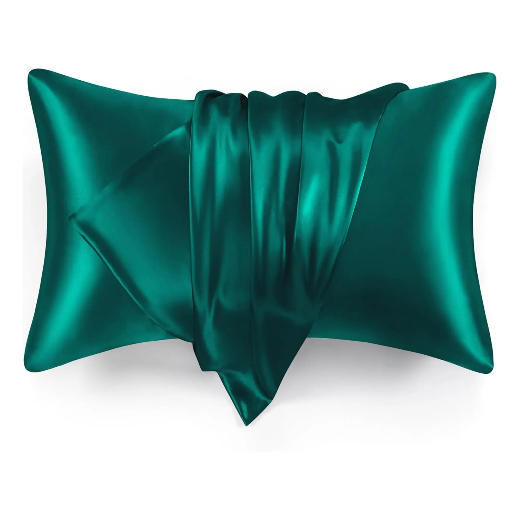 Hypoallergenic Polyester Luxurious Satin Pillowcase - Anti-Acne, Anti-Allergic, Breathable, Durable, Wrinkle Resistant, Facial & Hair Care, Standard Size, Tumble Dry-Friendly, Fade Resistant