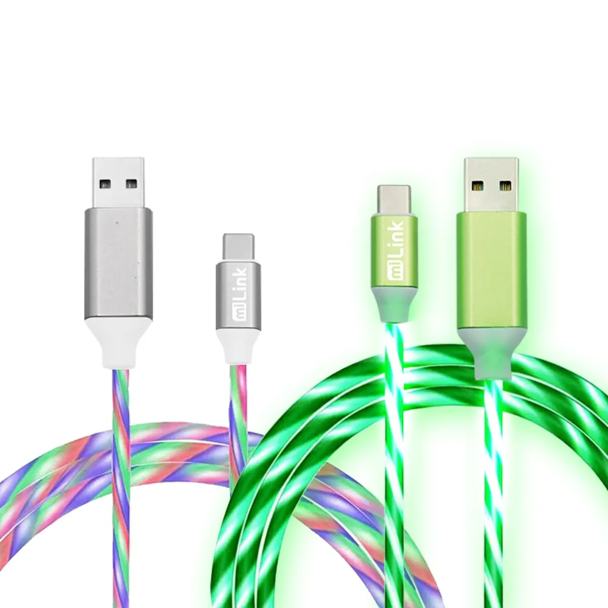 Mobile Dual-Pack 6ft Aluminium Alloy C-Type Double Charge Cables - Flexible Wire Dual-Compatible USB-C Phone Accessories for Smartphones