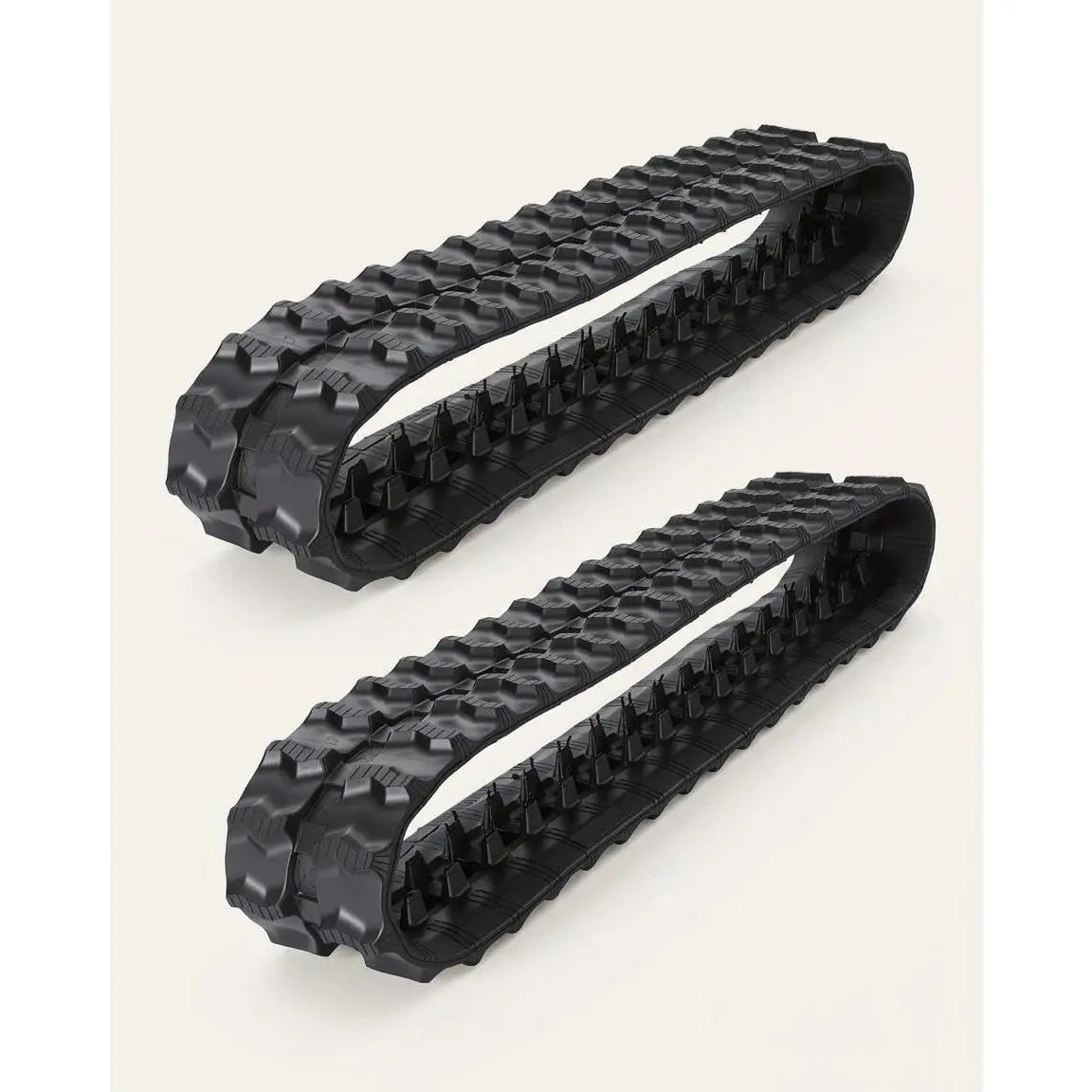 180x60x35 Excavator Rubber Tracks 2-Piece Set, Heavy-Duty Replacement, Tear-Resistant, Shock-Absorbing Skid Steer Accessories, Two Piece Set