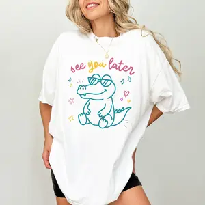 ChicCotton See You Later Alligator Comfort Colors Shirt, Teacher Summer T-shirt, Last Day of School Graphic Tee, Funny Later Teacher Clothing
