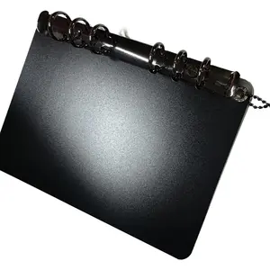 Sassy Black A6 Binder Insert with Rhinestone Charm Holder for Coach Notebook Cover or Similar 20 mm Rings Sturdy Satin Finish
