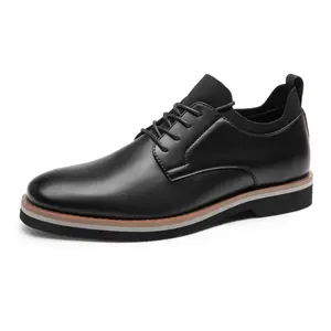 Bruno Marc Men's Lace-Up Comfortable Fashion Dress Shoes Black Business Casual Oxfords with Round Toe Slip-On Closure for All Seasons