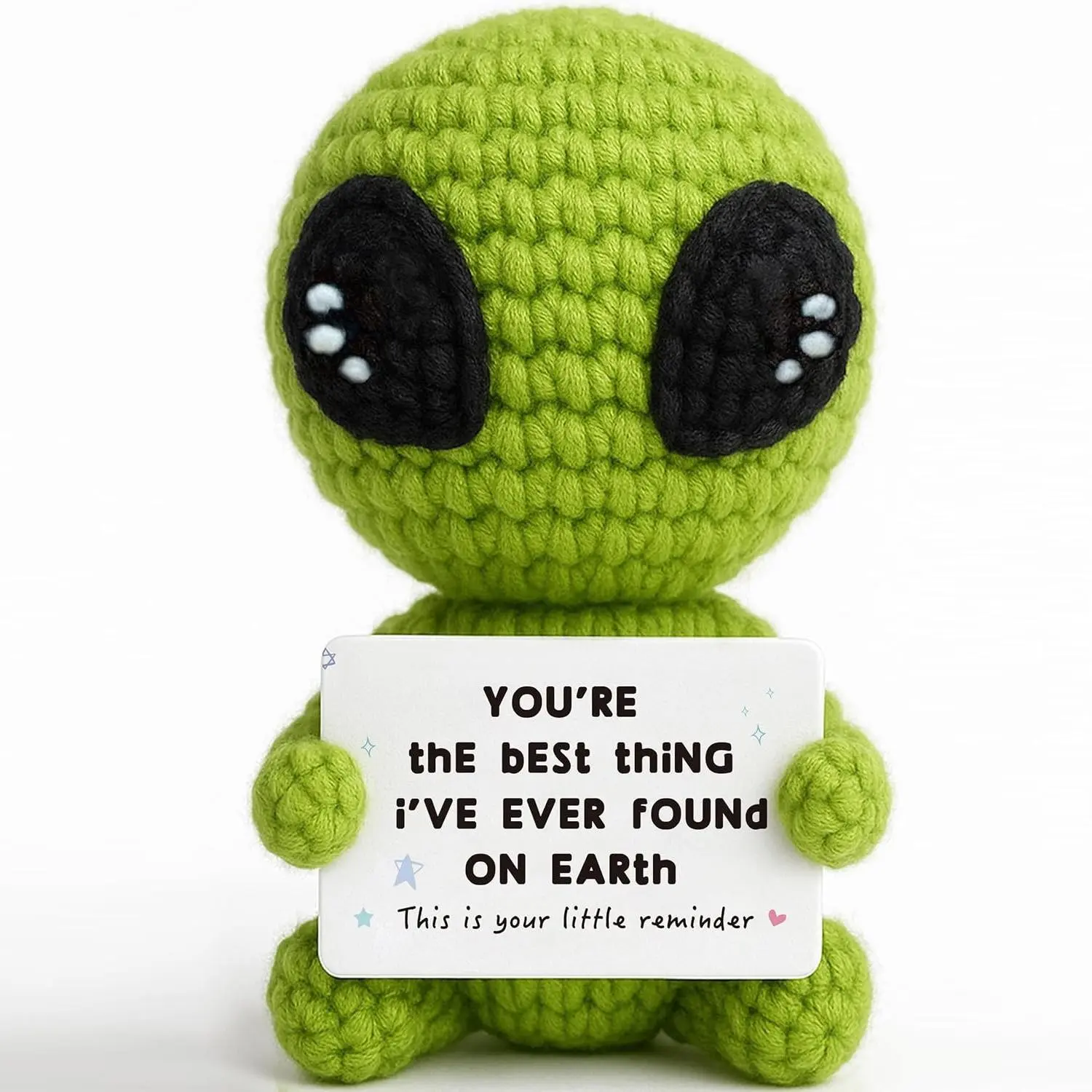 Gifts for Him Her Boyfriend Girlfriend Crochet Alien Amigurumi Gift Valentine's Day Anniversary Birthday Funny Romantic Gifts My Love Men Women Husband Wife Soft Cuddly Gift Soft Adorable Stuffed Soft Huggable