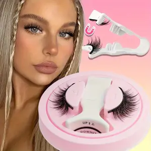 YSDO Magnetic False Eyelashes- Soft Magnetic Eyelashes Kit, Ultra-Light, Easy-to-Apply Pair with Retaining Clip, Natural Curl Style for Casual Attire, Everyday Eyelash Enhancement|Natural Curl Lashes, Eyelash Extensions, Cosmetic, Magnetic Eyelash Set