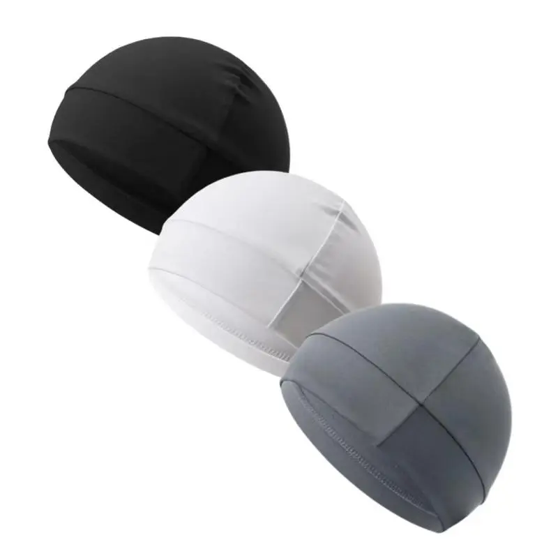 Unisex Plain Color Multifunctional Skull Caps, Gifts for Boyfriend, Black Summer Sportive Beanie Fitted Hat Modern Cap for Men & Women, Stretchy