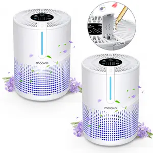 2 Packs of Air Purifiers for Home, H13 True HEPA Air Purifier for Bedroom Home ,Office,Pets with Fragrance Sponge, Timer, Air Filter Cleaner for Dust, Smoke, Odor, Dander, Pollen