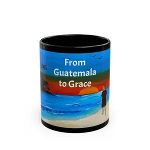 From Guatemala to Grace Mug | Black Ceramic Coffee Cup