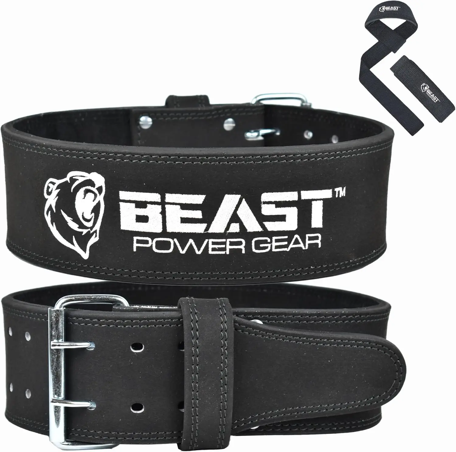 Beast Power Gear Weight Lifting Belts With Free Strap,  Power Lifting Belt 4” Wide & 10mm Thick Special for Bodybuilding Powerlifting & Weightlifting Belt Superior Back Support Gym Belts for Men Women