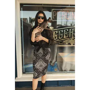 Lucia Scarf Print Skirt