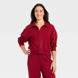 Women's Pullover Sweatshirt - Universal Thread Maroon XL Women's Pullover Sweatshirt - Universal Thread Maroon XL