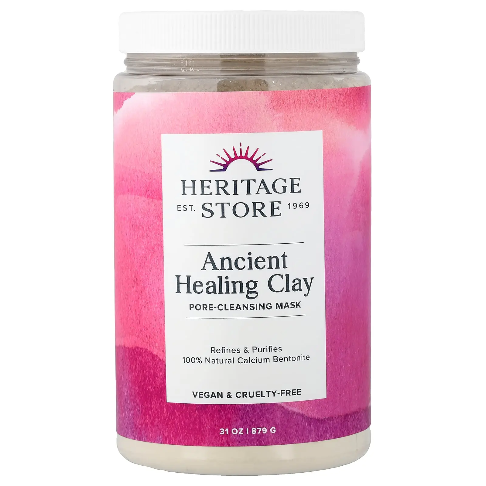 Heritage Store Ancient Healing Clay, Pore-Cleansing Beauty Mask, 31 oz (879 g)