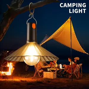 4 Pieces Outdoor Camping Multi-Function Lantern Rechargeable LED High-Powered Light Versatile Tent Light for Camping Picnics Hiking Outdoor Adventures and Emergency Illumination Portable Outdoor Lighting