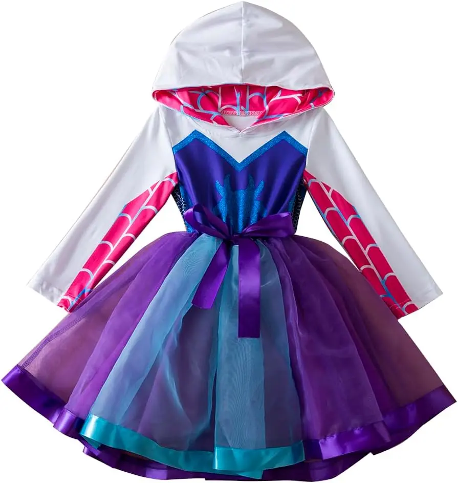 Tutu Costume for Girls Spider-Gwen dress Girls Cosplay dresses