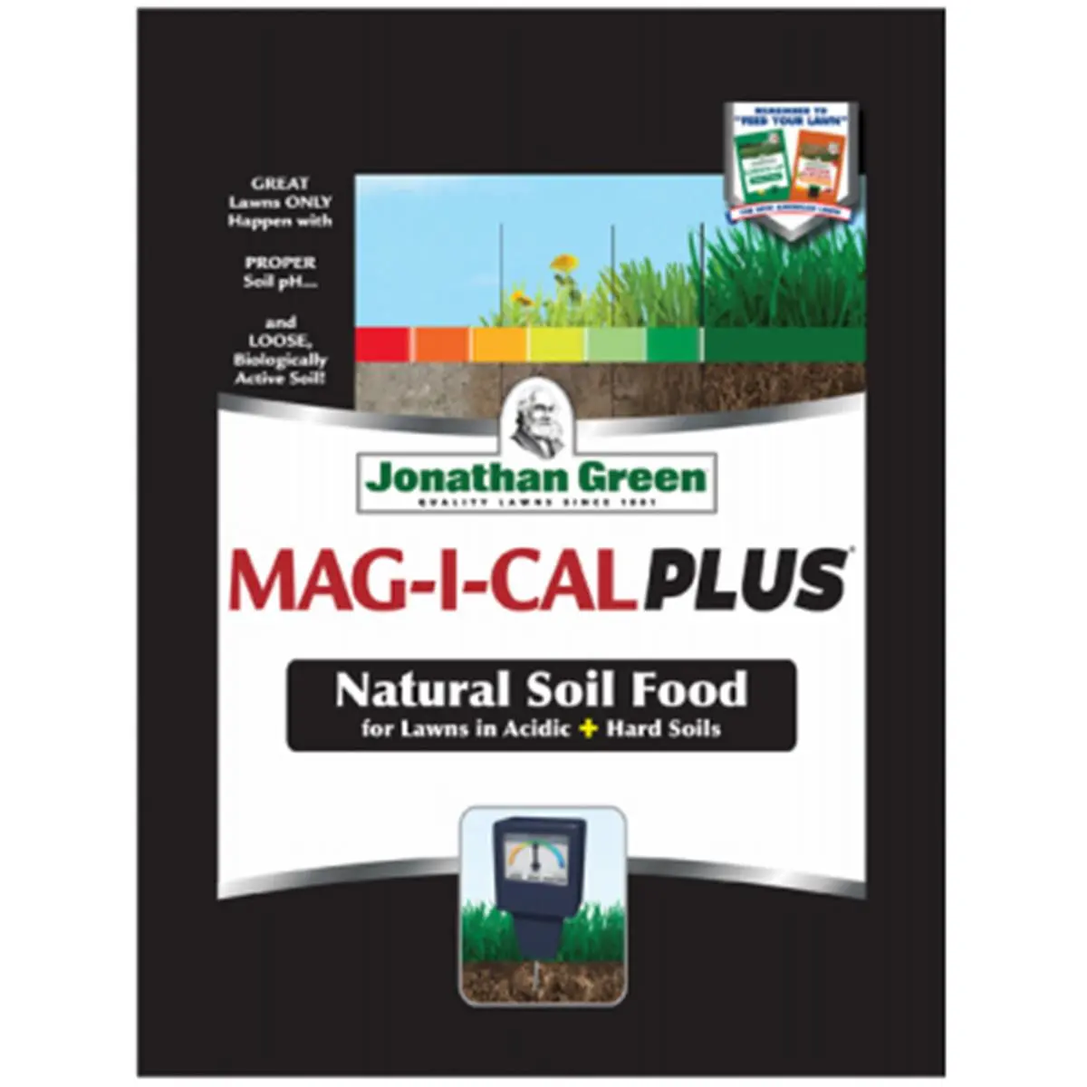 Jonathan Green & Sons 246933 Mag-I-Cal Plus Soil Fertilizer for Acidic Soils, 15000 sq. ft. Coverage, for Outdoor Lawns, Natural Food-Safe Formula