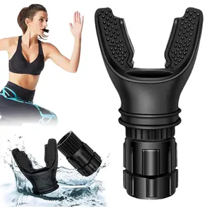 Breathing Trainer, Portable Muscle Trainer with Adjustable Resistance Settings to Build Strength and Endurance, Lightweight for Daily Fitness Training