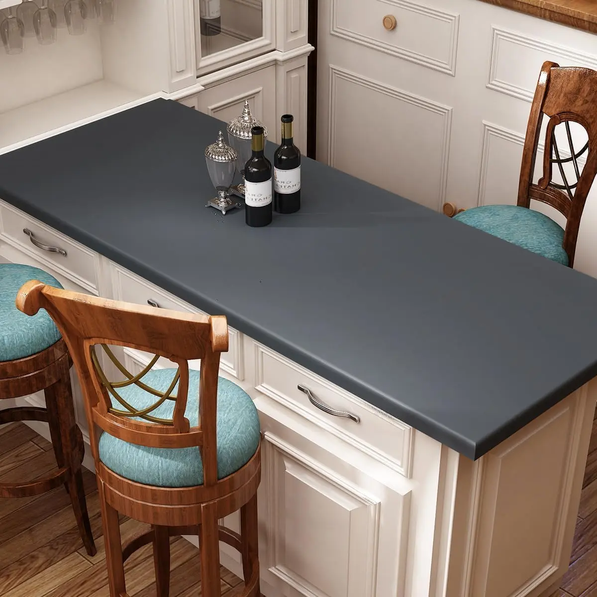 Solid Wallpaper, Peel and Stick Matte Contact Paper, Self-Adhesive Thick Removable Wall Paper for Cabinets, Drawers, Dresser, Desk, Shelves, Kitchen Counter