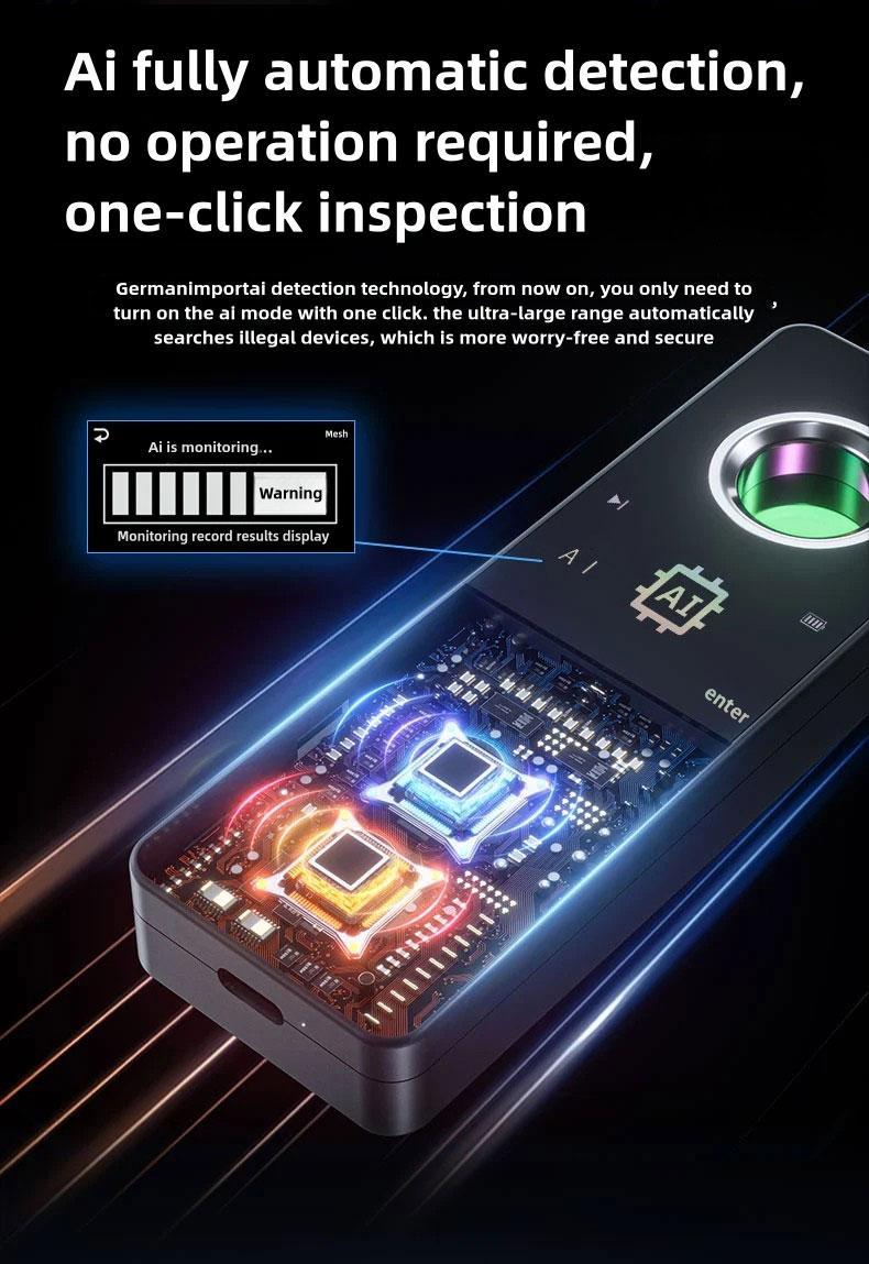 Hidden Camera Detector & Insect Detector Hidden Device Detector for Hidden Cameras, GPS Trackers, Listening Devices and Bugs, Privacy Tool for Hotels, Offices, Airbnb, Bathrooms Electronic Gadgets Safety