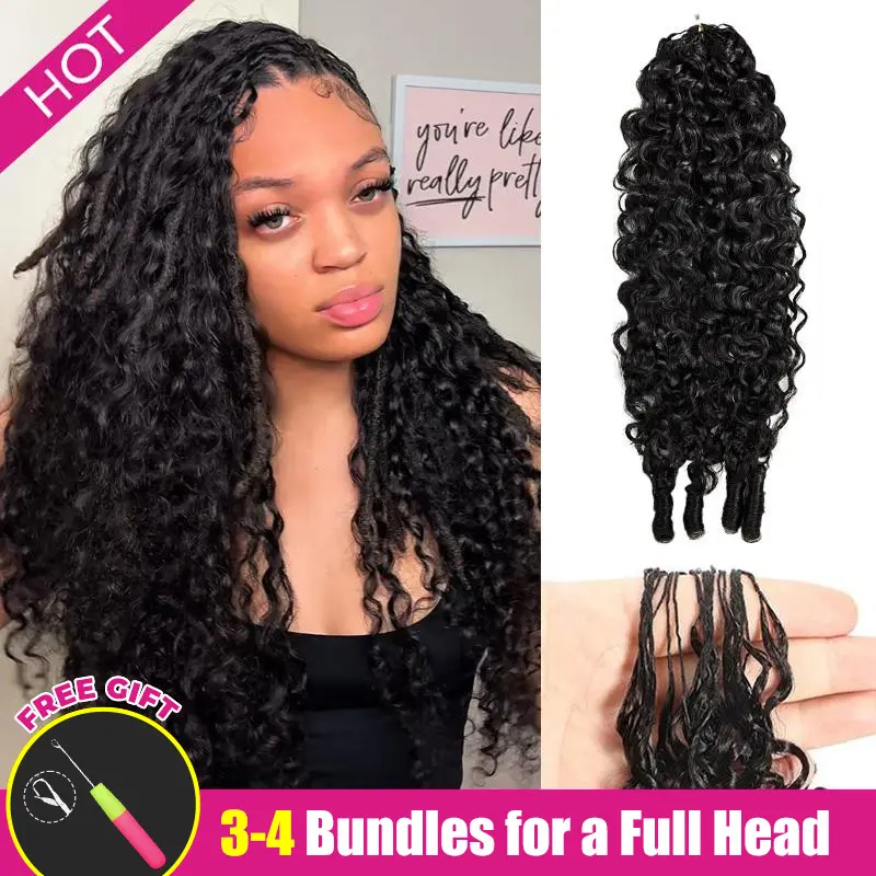ISEE HAIR Burmese Curly Crochet Braid Hair Extensions Miracle Knots Human Hair Extensions Knotless Pre-Separated 50g/Pack Vacation Hair #Summervibe#ISEECrochetNewArrivals,summerhairstyles