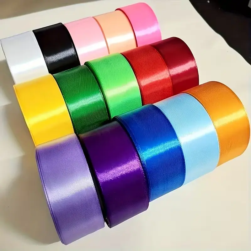 4cm ribbon roll ribbon wholesale DIY handmade rose cake box flower decoration Garland ribbon wedding red ribbon Gift Wrapping Supplies