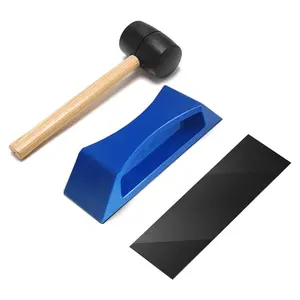Floor Gap Fixer Tool - Easy Plank Grabber with Mallet & Washable Pads, Quick Flooring Tools for Laminate, Vinyl & Hardwood Repair at -Blue