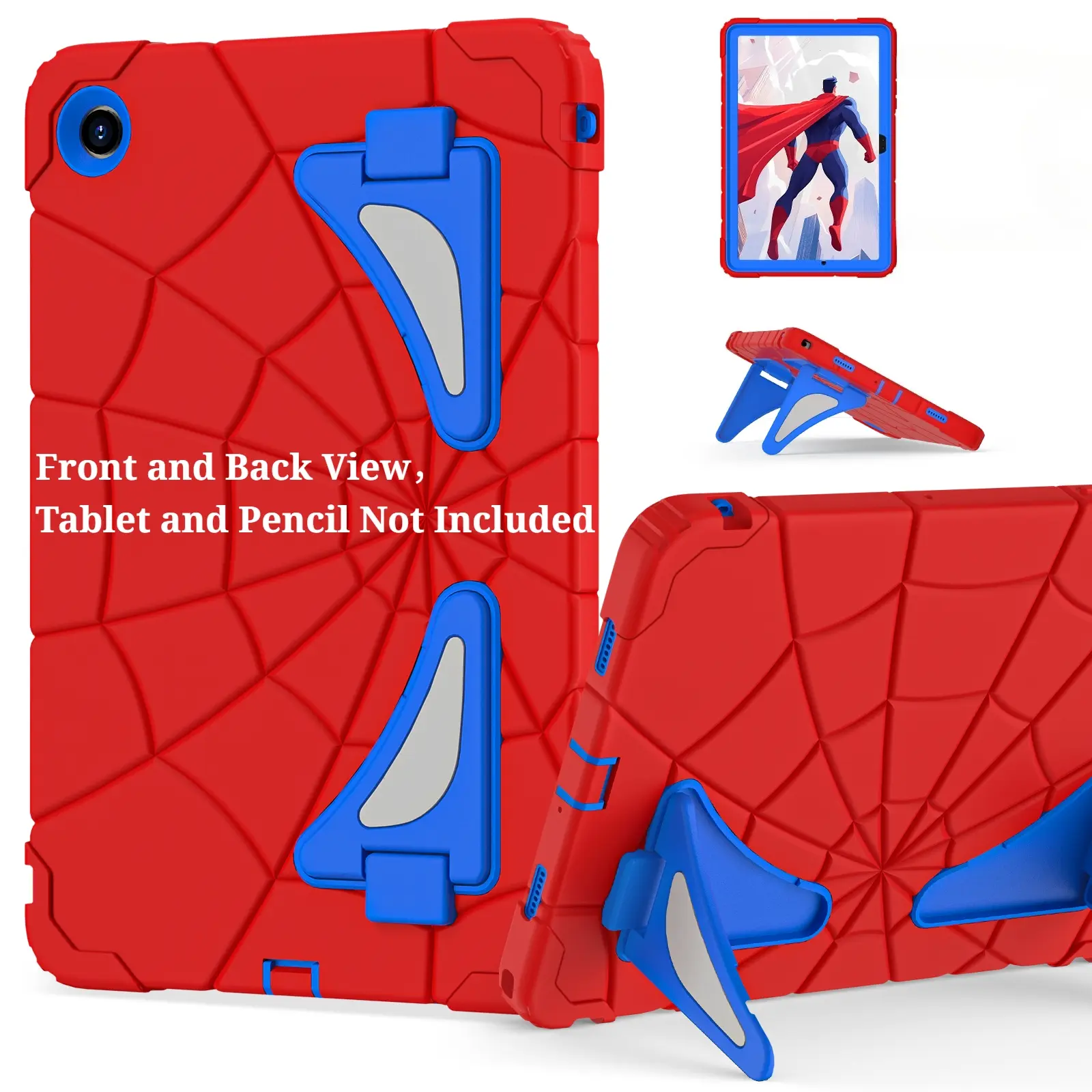 For Samsung Galaxy Tab A11 plus 11" (Model: X230/X236, 2025) & Tab A9 plus 11" (Model: SM-X216B, 2023), Kids Shockproof Tablet Cover with Kickstand, Lightweight Protective Case for Toddler Proof Drop Protection, Silicone Cover, Tablet Accessories