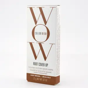 Color Wow Light Brown Root Cover Up Powder - 2.1g Hair Color for All Hair Types, Haircare Matt Texture Powder, Mineral Pigments, Silica, Vitamin E, Water-Resistant, Cruelty-Free, Vegan, Lightweight, Oil-Free, Salon-Quality