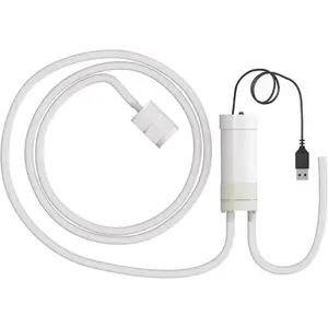 Electric Wine Siphon Pump, Portable Beer Transfer Pump, USB Food Grade Auto Siphon Self Priming Pump for Bottling Home Brew Wine,Beer,Mead,Water Beverages and Kombucha Low Noise, 2LPM No Mess Leak