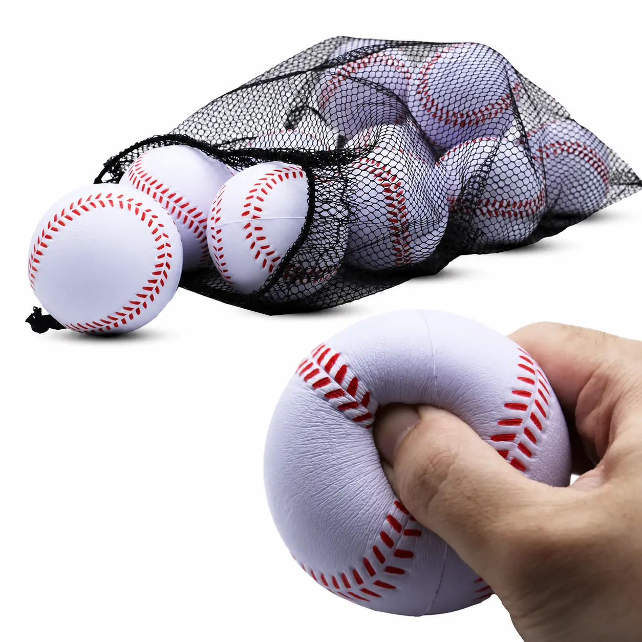 Magicorange Baseball, Foam Baseball Practice Training Baseballs Unmarked Baseball Soft Toss, Batting, Fielding, Hitting, Pitching