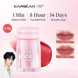 CARSLAN Stay Lip Tint Glossy Turn To Matte Finish Waterproof Long-Lasting Tansferproof Non-Stick Cup Lip Gloss