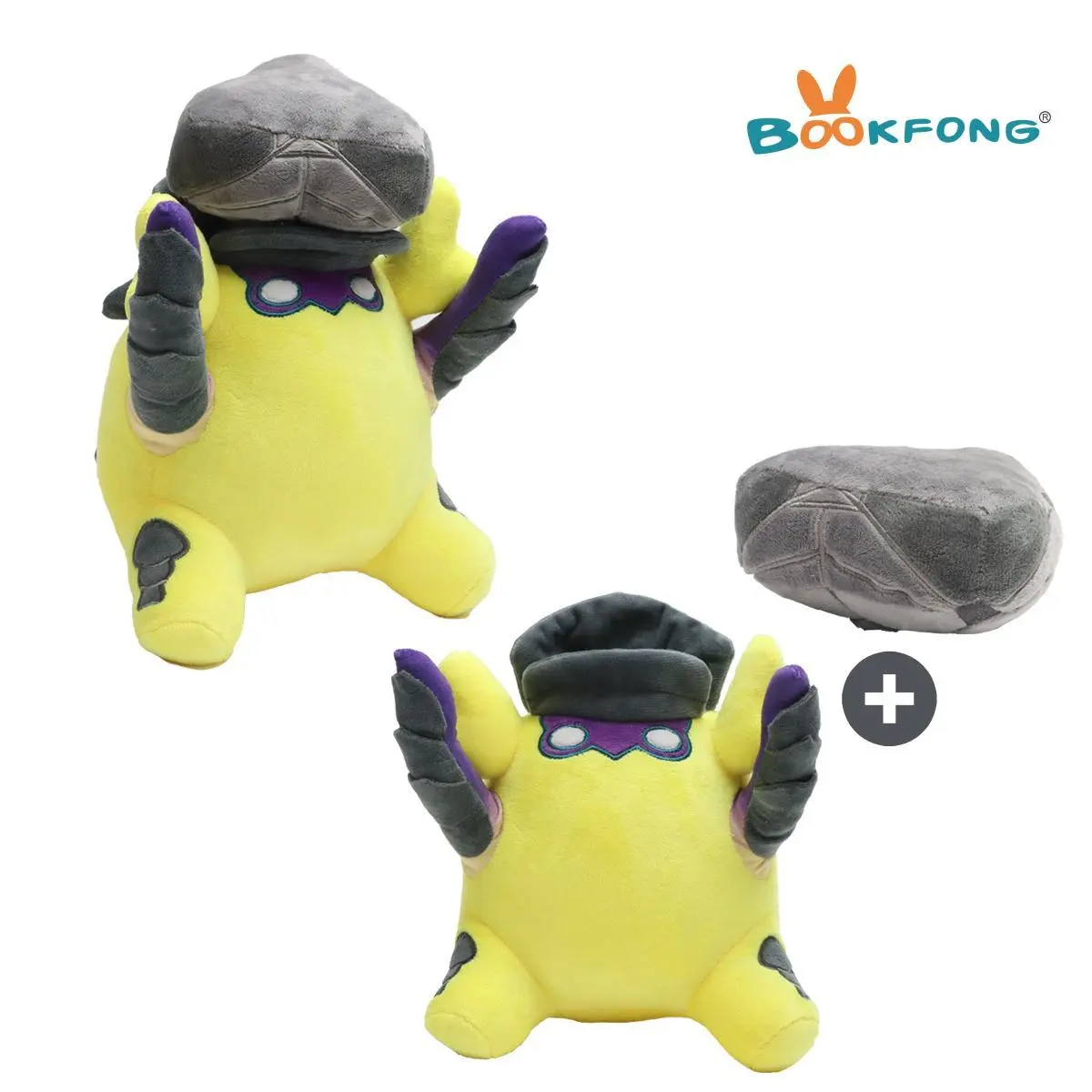 20cm Valorant Wingman Spike Stuffed Animal - Soft Cotton Video Game Peripheral Doll with Holding Stone, Durable Fluffy Look Kids Birthday Gift, Home Decor Toy, Video Games