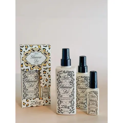 Tyler Candle Company Glamour Do Eau de Toilette with Black Dropper Bottle - Elegant Packaging and Design for Versatile Use and Aromatic Woody Fragrance