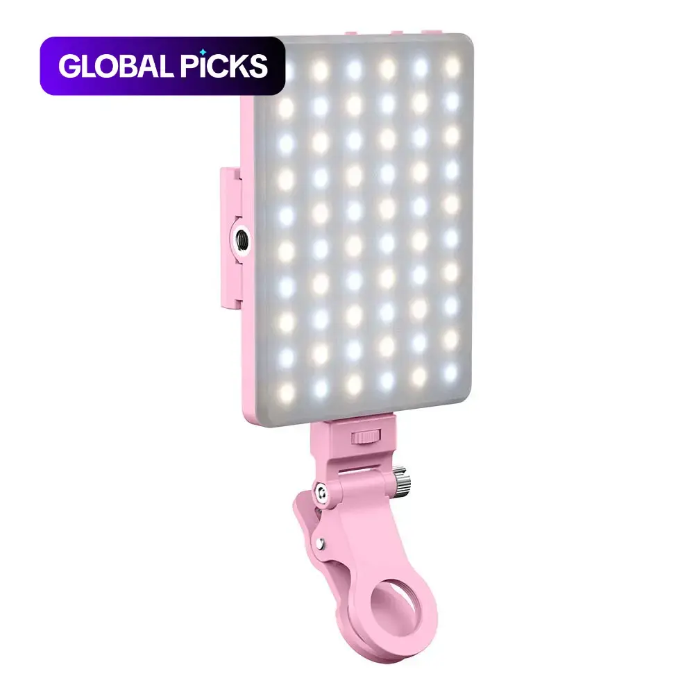 Portable Selfie Fill Light, Selfie Led Lights, Selfie Accessories, USB Rechargeable LED Clip-On Phone Light for iPhone and Android Phones, Ideal for Live Streaming, Makeup, and Vlog Photography, Selfie Panel Light #GLOBAL PICKS