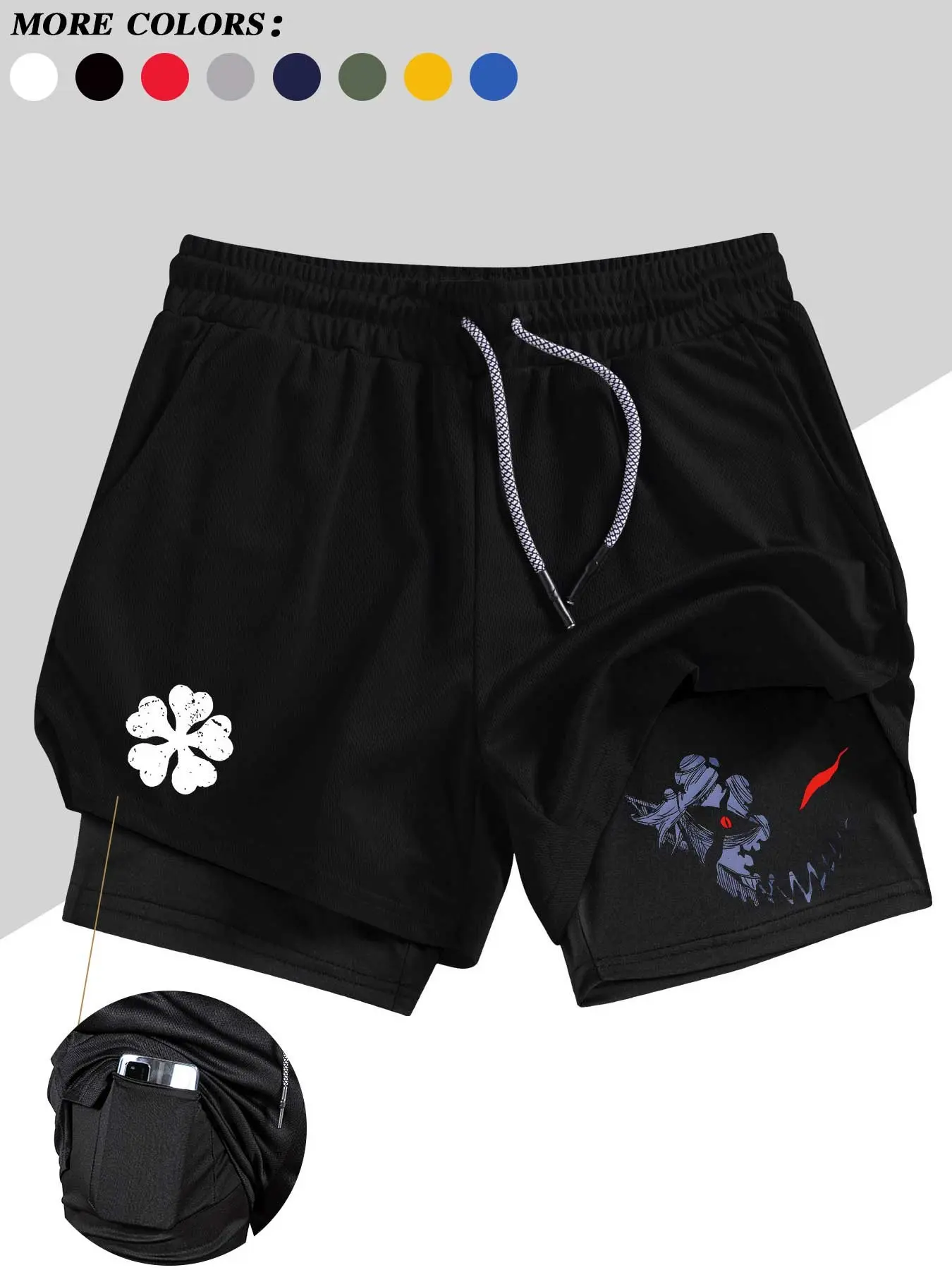 Men's Belief Conquers Fear Printed Gym Shorts, Soft Stretch Shorts, Workout Shorts, Sports Yoga Shorts, Stretch Knitted Fabric, Perfect for Running Training Yoga Outdoor Activities, Sporty Casual Style