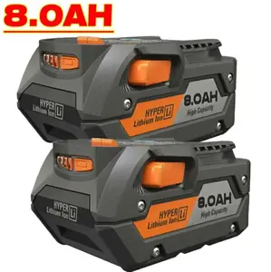 High quality PACK For Ridgid R840087 8.0Ah Lithium Battery Rigid 18 Volt R840085 Power Tools