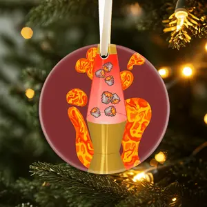 Christmas Ornaments Roblox Styles Boys Lava Bucket Lamp Funny Minecraft Gamer Pun Holiday Gift For Friends Acrylic New Year