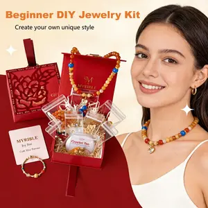 Mothers day gift ideas Joy Box Jewelry Kit for Adults – Specific Beads with Charms for Beginner| Easy handmade presents for Friendship Bracelets & Necklaces Diy Beading Accessories