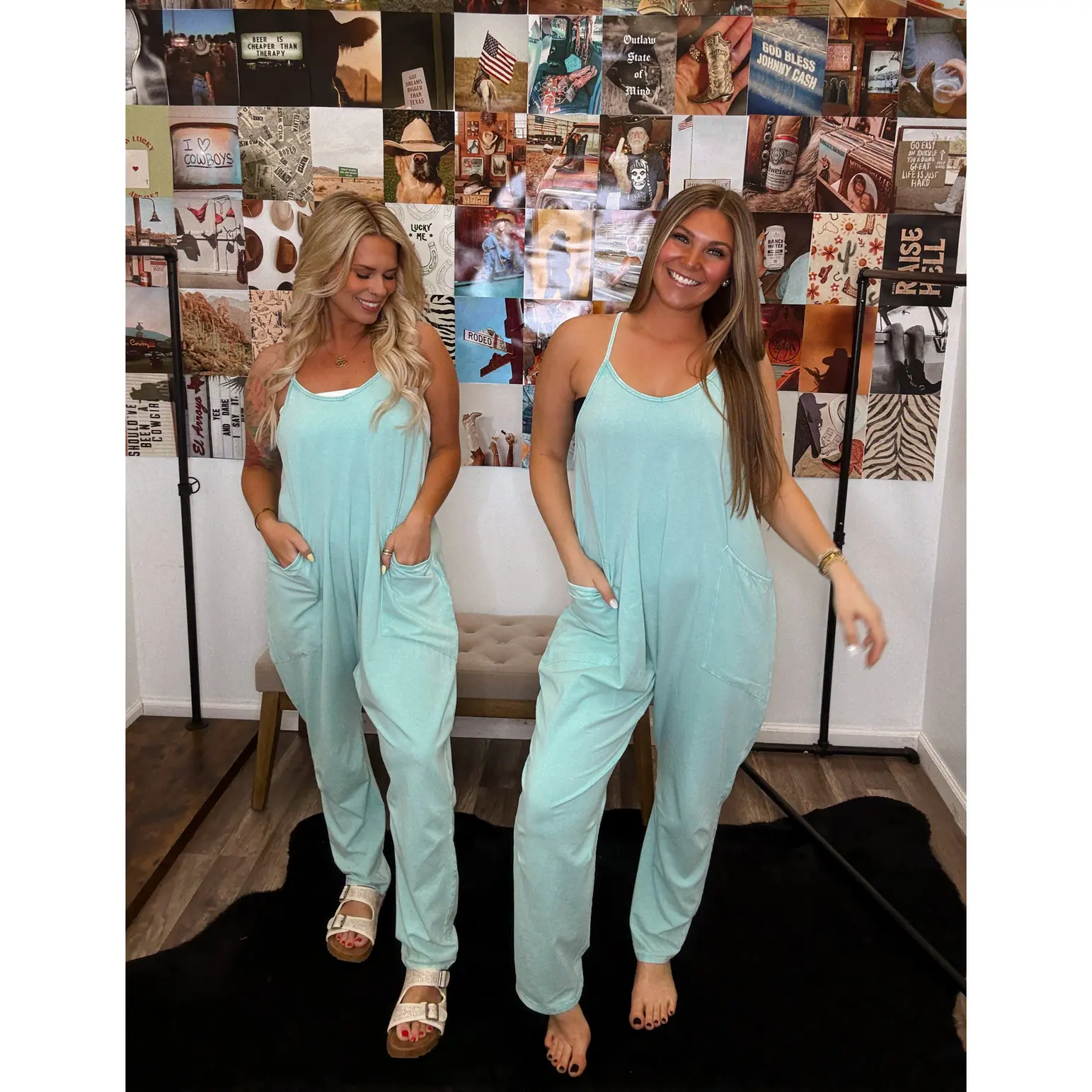 The Richland Jumpsuit- Turquoise