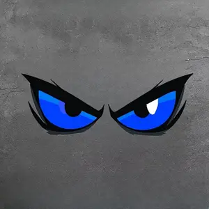 1PC cool eye multi-colored car sticker, suitable for car bodies and motorcycles, showing a personalized dynamic style, injecting sharp visual genes into the car, and trendy car accessories fill the car with eye-catching feeling Car Decals