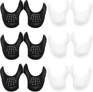 6 Pairs Crease Protectors for Air Force Shoes Sneaker Guard Shoes Protector Prevent No Creases in Black & White