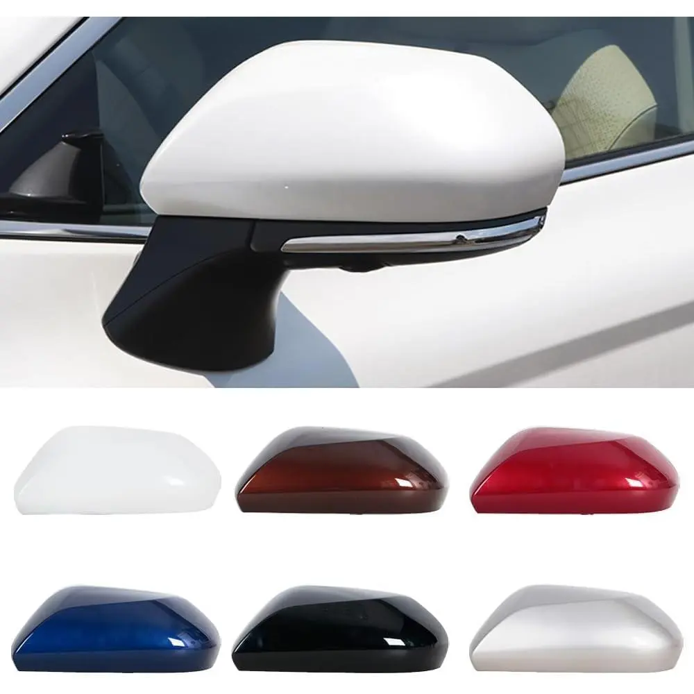 Silver Right Rearview Mirror Cover Lid - Easy-Install Car Exterior Accessory, Automotive Side Mirror Folding Kit, Fits 2018-2021 Toyota Camry V70 8th Generation Car Wing Door Side Cap Shell