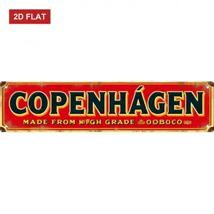 Decorative Metal Sign - 16x4 Inch– Ideal for"Copenhagen" Living Room, Porch, Laundry Room | Vintage Decor for Home, Laundry Decor, Porch Sign
