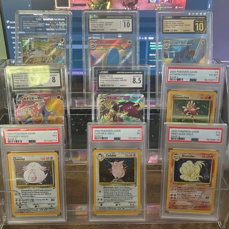 Pokémon 9 graded cards