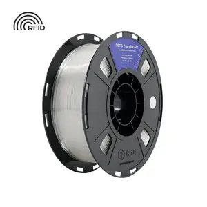 QIDI TECH PETG Translucent Filament 1.75mm, High-Speed Printing, RFID Chip, Water & UV Resistant, Ideal for 3D Printing, Lampshades, & Decorative Elements